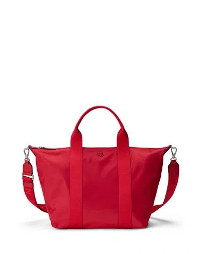 Ralph Lauren Lauren  Nylon Extra-large Stevie Zip Tote Bag Woman Handbag Red Size - Recycled Nylon