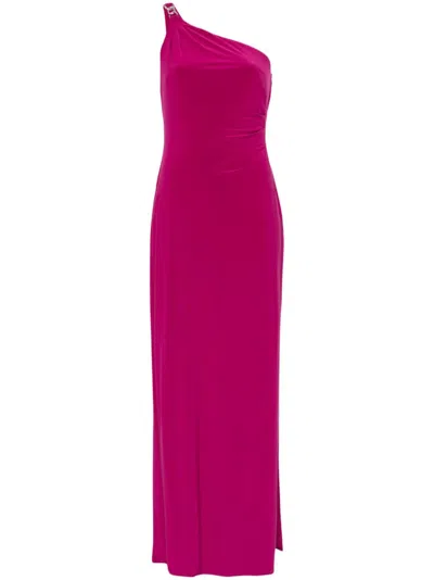 Ralph Lauren One-shoulder Maxi Dress In Pink