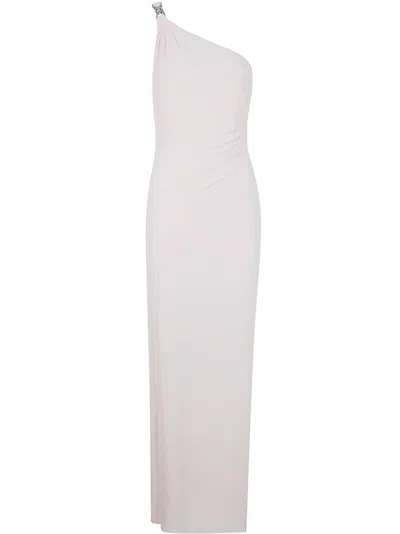 Ralph Lauren Belina One Shoulder Evening Dress In White