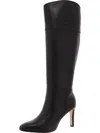 Ralph Lauren Page Womens Leather Dressy Knee-high Boots In Black