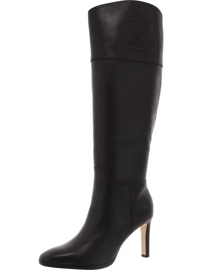 Ralph Lauren Page Womens Leather Dressy Knee-high Boots In Multi