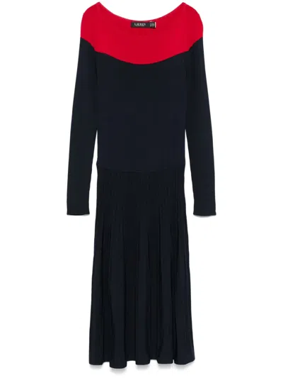 Ralph Lauren Patney Midi Dress In Blue