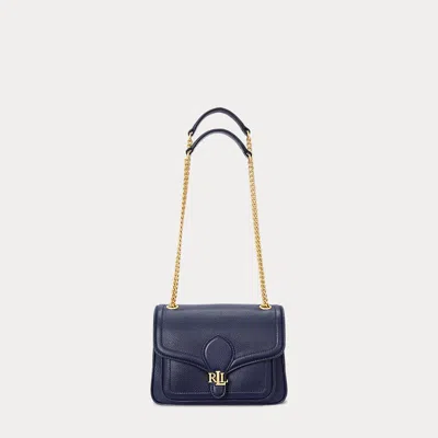 Ralph Lauren Pebbled Small Bradley Convertible Bag In Refined Navy