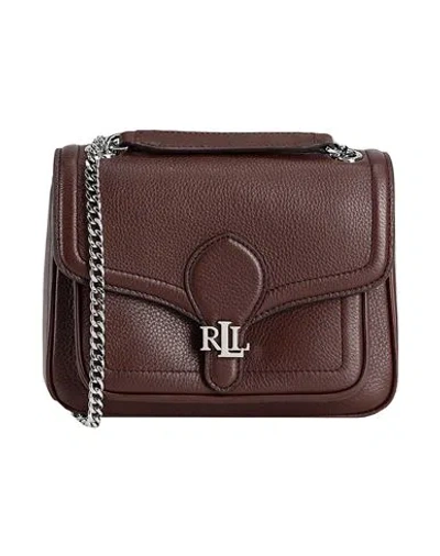 Ralph Lauren Lauren  Pebbled Small Bradley Convertible Bag Woman Shoulder Bag Cocoa Size - Cow Leathe In Brown