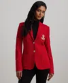 Ralph Lauren Bullion Jacquard Blazer In Festive Red