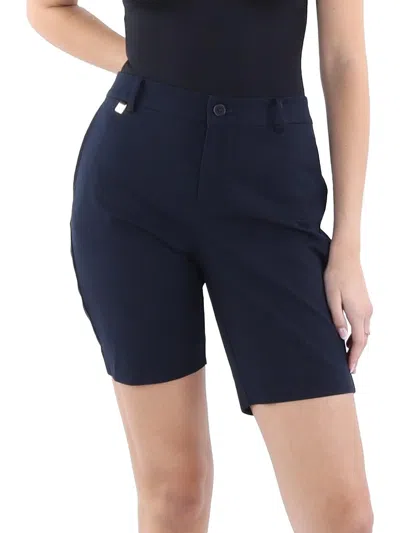 Ralph Lauren Plus-size Stretch Cotton Shorts In Lauren Navy