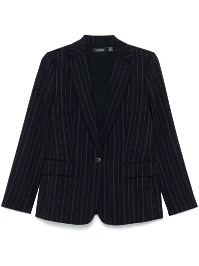 Ralph Lauren Pinstriped Blazer In Blue