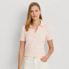 Ralph Lauren Petite Pique Polo Shirt In Pink Opal