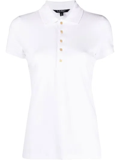 Ralph Lauren Pique Polo Shirt In Weiss