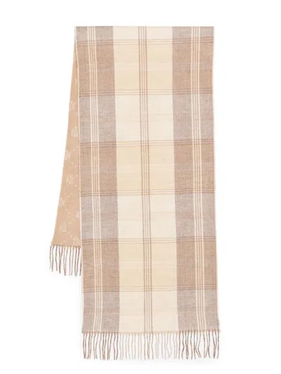 Ralph Lauren Plaid-checked Scarf In Brown