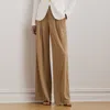 Ralph Lauren Pleated Stretch Jersey Wide-leg Pant In Classic Camel