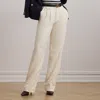 Ralph Lauren Pleated Wool Twill Straight Pant In Mascarpone Cream