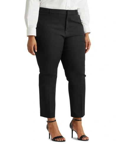 Lauren Ralph Lauren Plus Size Stretch-infused Pants In Polo Black