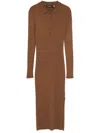 Ralph Lauren Polo Midi Dress In Braun