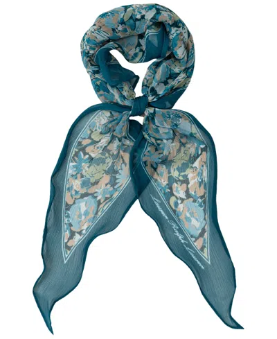 Ralph Lauren Pre-spring Floral Diamond Scarf In Green