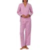 Ralph Lauren Lauren  Print Cotton Blend Pajamas In Pink Plaid