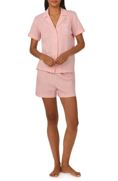 Lauren Ralph Lauren Print Short Pajamas In Pink