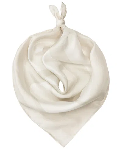 Ralph Lauren Printed Logo Square Scarf In White