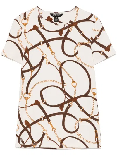 Ralph Lauren T-shirt Mit Print In Nude
