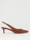 Ralph Lauren High Heel Shoes Lauren  Woman Color Leather In Beige