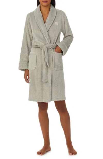 Ralph Lauren Lauren  Quilted Robe In Grey