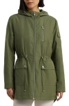 LAUREN RALPH LAUREN LAUREN RALPH LAUREN RAINCOAT WITH HOOD & REMOVABLE QUILTED BIB