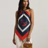 Ralph Lauren Rattan & Leather Small Farrah Satchel In Light Walnut/lauren Tan