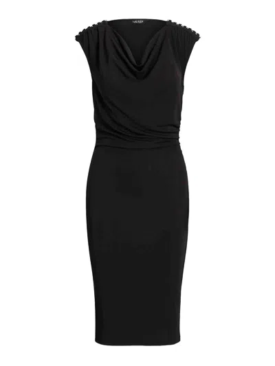 Lauren Ralph Lauren Rechlee Sleeveless Day Dress In Black