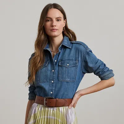 Ralph Lauren Relaxed Fit Denim Shirt In Opal Wash