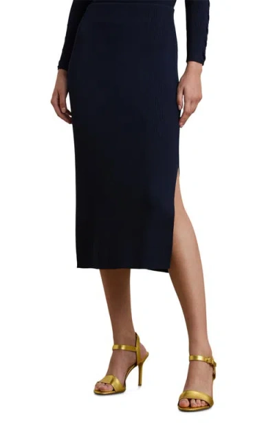 RALPH LAUREN LAUREN RALPH LAUREN RIB MIDI SWEATER SKIRT
