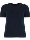 RALPH LAUREN RIBBED-KNIT T-SHIRT