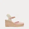 Ralph Lauren Robby Canvas & Jute Espadrille In Sunrise Blush/natural