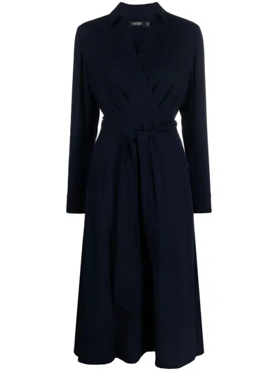 Ralph Lauren Rowella Wrap Dress In Blue
