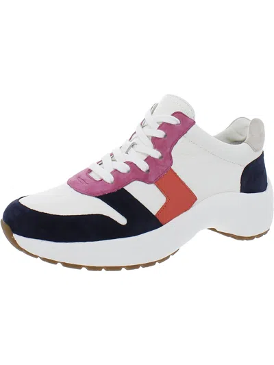 Lauren Ralph Lauren Rylee Womens Leather Gym Casual And Fashion Sneakers In Multi