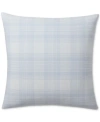 Ralph Lauren Sadie Checked Decorative Pillow, 18" X 18" In Blue