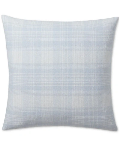 Ralph Lauren Sadie Checked Decorative Pillow, 18" X 18" In Blue