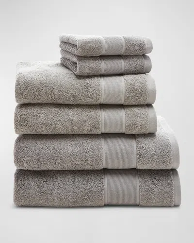 Lauren Ralph Lauren Sanders Solid Cotton 6-pc. Towel Set Bedding In True Charcoal