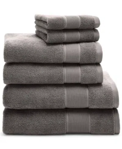 Lauren Ralph Lauren Sanders Solid Cotton 6-pc. Towel Set In True Charcoal