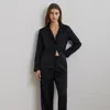 Ralph Lauren Cotton-cashmere Sleep Set In Black