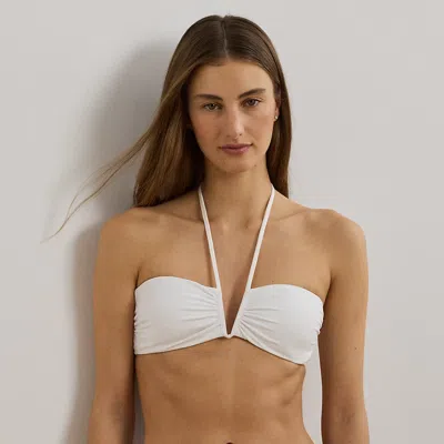 RALPH LAUREN RALPH LAUREN SHIRRED BANDEAU BIKINI TOP