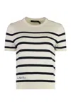 Ralph Lauren Women's Striped Short-sleeve Sweater