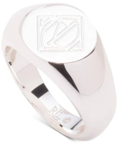 Lauren Ralph Lauren Silver-tone Deco Logo Ring