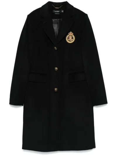 Ralph Lauren Einreihiger Mantel In Schwarz