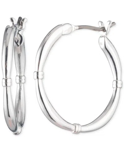 Ralph Lauren Small Hoop Earrings, 0.68" In Silver