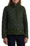 Ralph Lauren Lauren  Soft Quilted Down Packable Jacket In Olive Fern