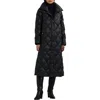Ralph Lauren Lauren  Soft Quilted Down Snap Front Coat In Black