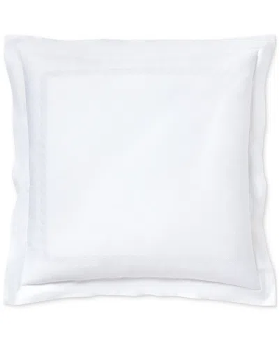 Ralph Lauren Spencer Cable Embroidery Sham, Euro In White