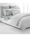 Ralph Lauren Spencer Sateen Border Duvet Cover, Full/queen In White  Sage