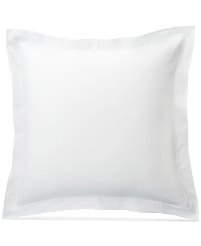 Ralph Lauren Spencer Sateen Border Sham, European In White  White