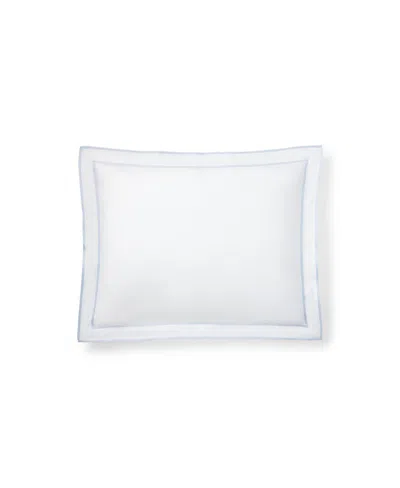 Ralph Lauren Spencer Sateen Border Sham, Standard In Blue Cornflower